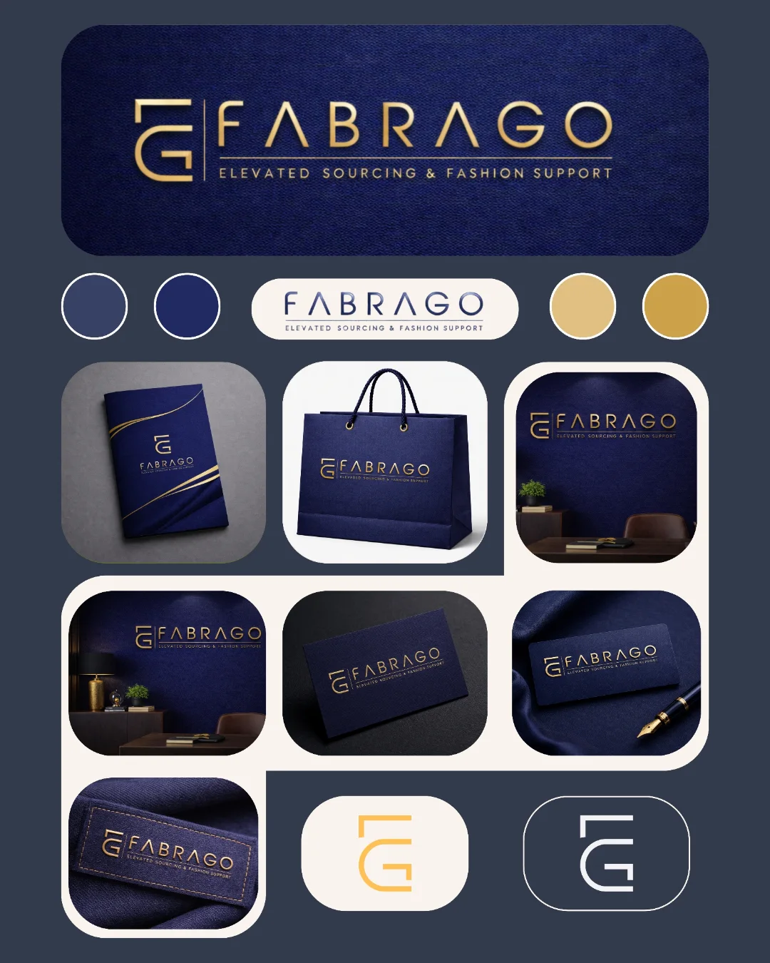logo and mockup Fabrago