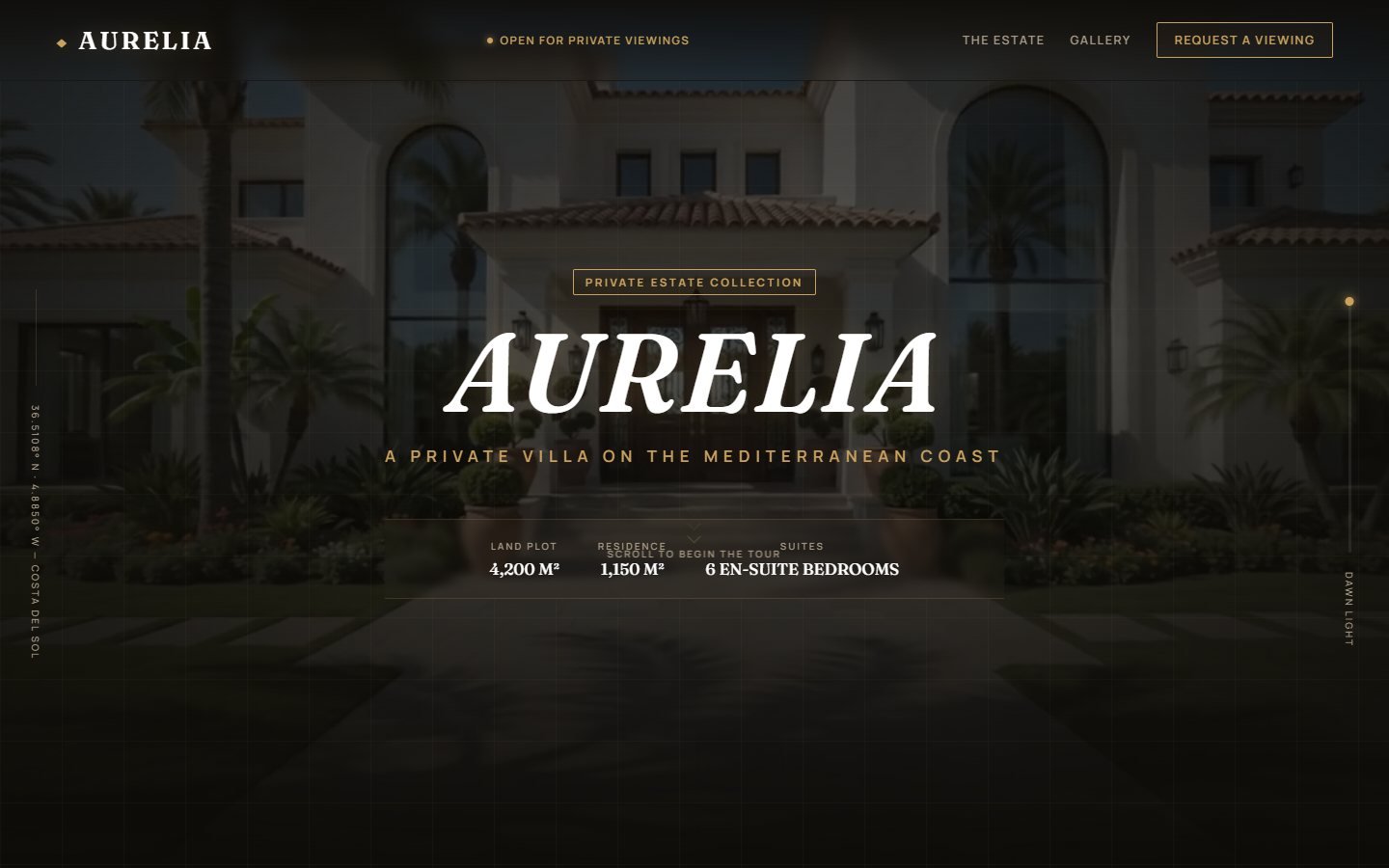 Aurelia website screenshot