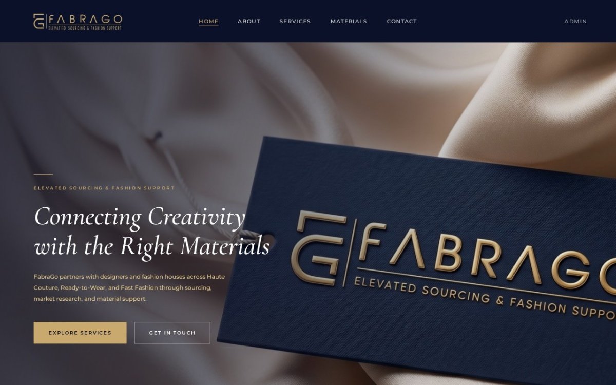 Fabra Golb website screenshot