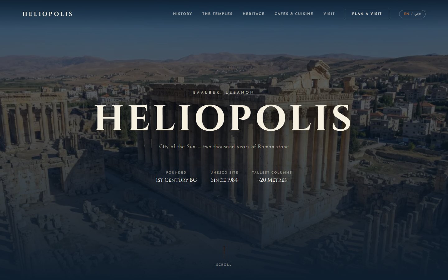 Heliopolis website screenshot