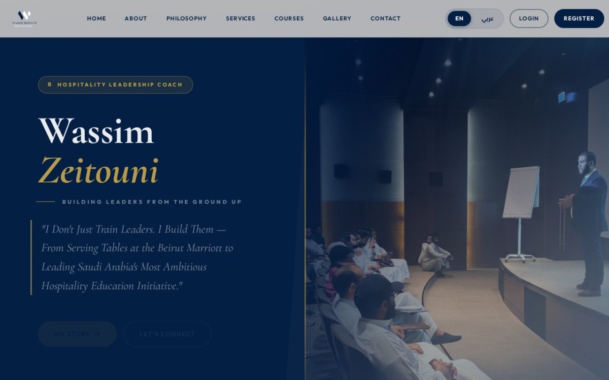 Wassim Zeitouni website screenshot